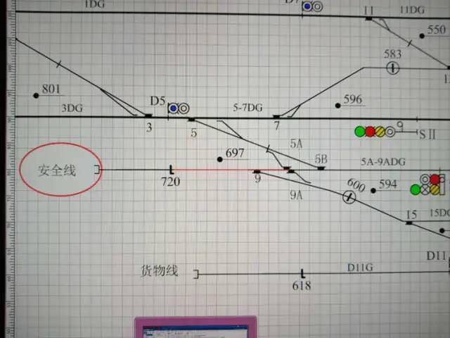 即:安全线,避难线,封锁停用的线路,包括与上述线路衔接的道岔向该线