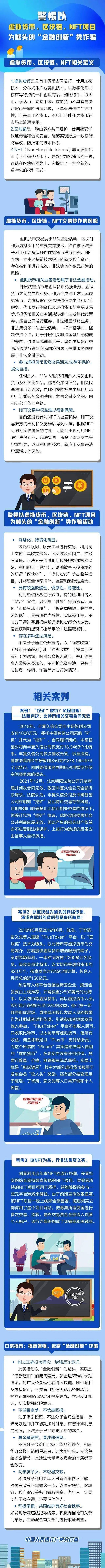 公益宣传画】警惕以虚拟货币、区块链、NFT项目为噱头的“金融创新”类诈骗_搜狐网
