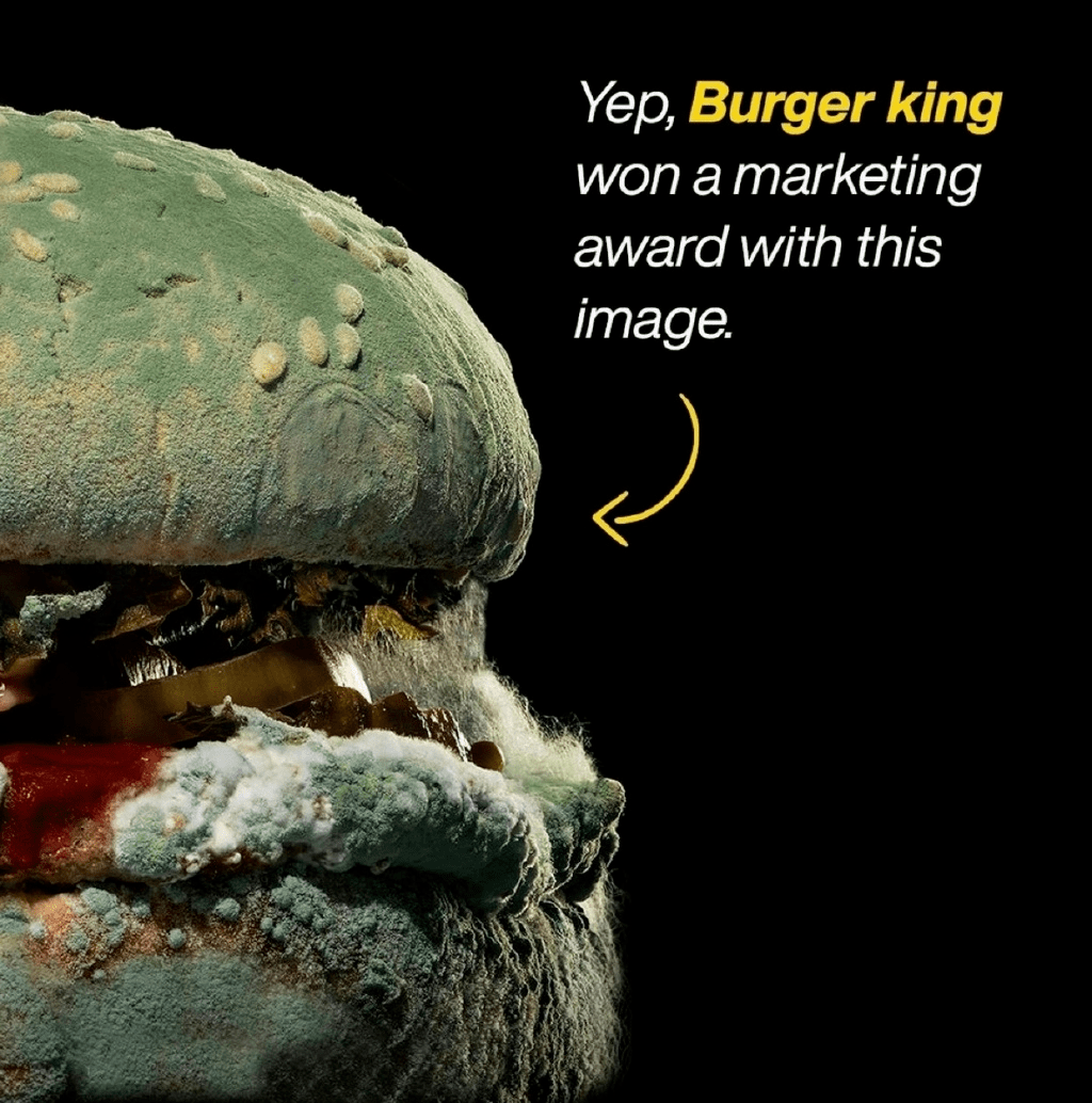 汉堡王迷惑广告发霉的汉堡王