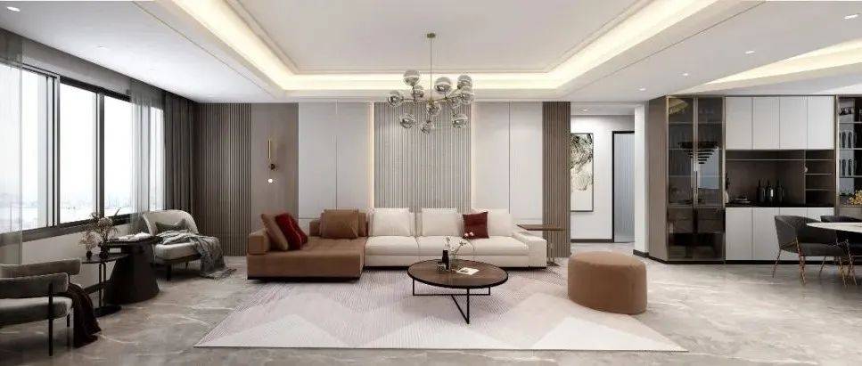案例赏析 | 130m² ，层次分明的现代简约风_Room_空间_项目名称
