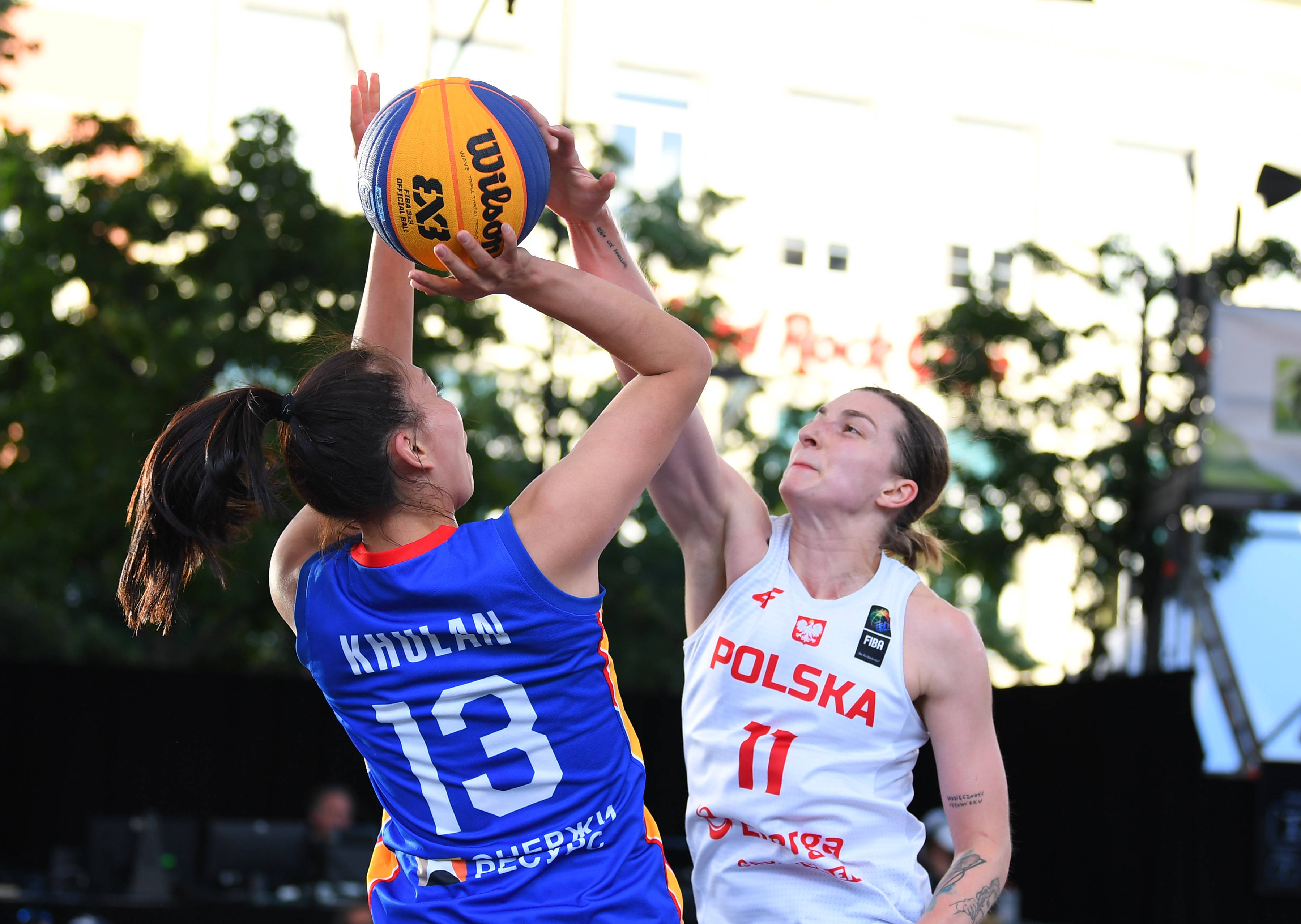 篮球——三人篮球世界杯女子组:波兰队胜蒙古国队_比赛_球员_新华社