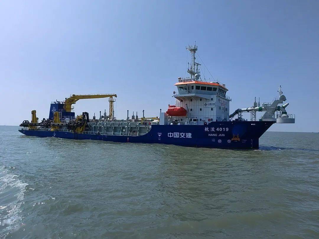 航浚4019轮投入黄骅港航道疏浚维护工程施工