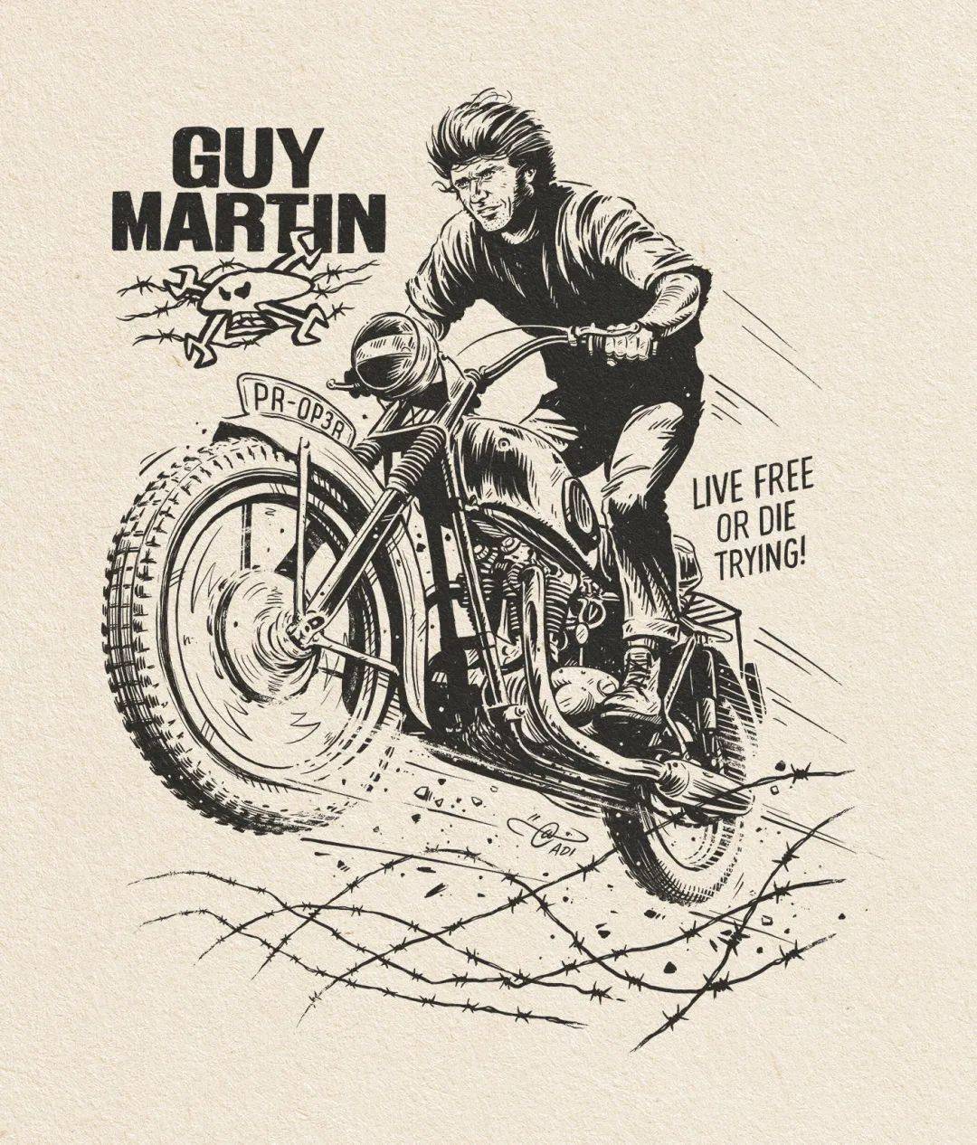 狂野复古机车海报欣赏