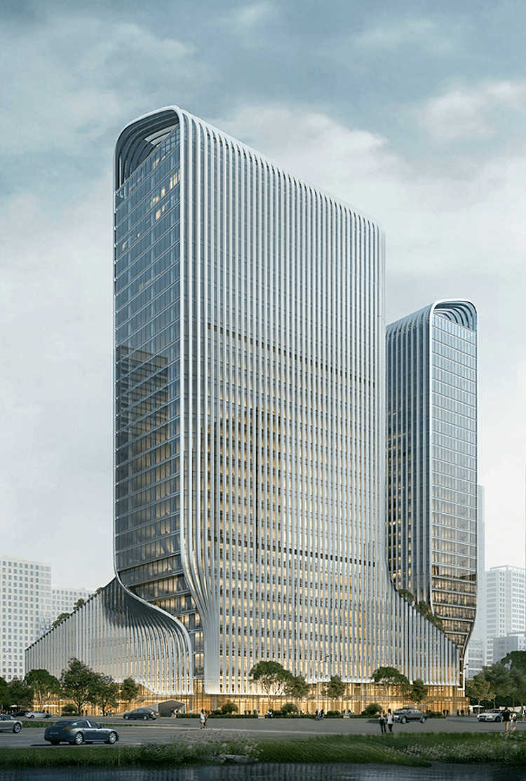 字节跳动杭州研发中心,建筑富有跳动感,一睹高清效果图_科技_空间