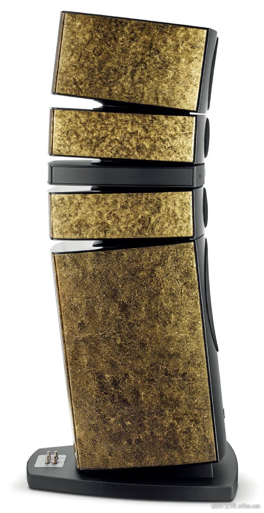 至尊旗舰的光芒:focal grande utopia em evo 黑金版音箱_箱体_金箔