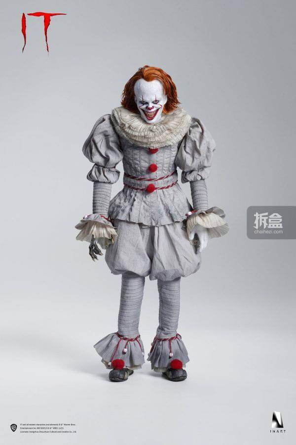 queen studios inart 小丑回魂 it 潘尼怀斯 1/6可动人偶