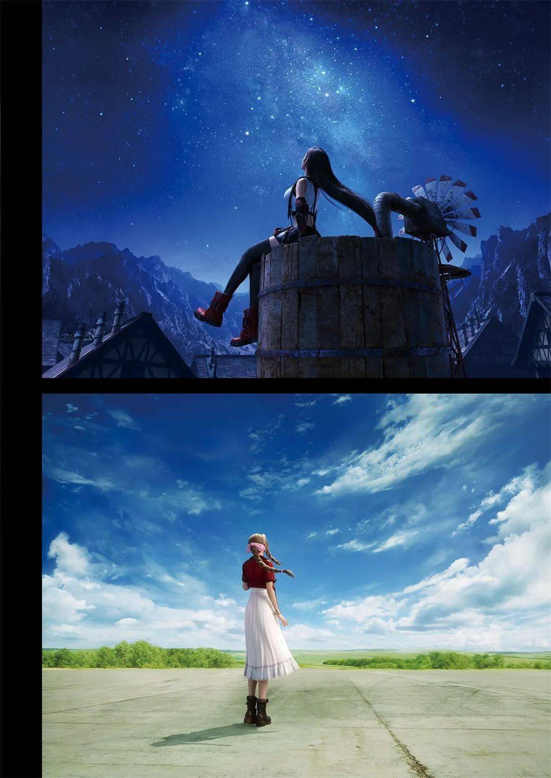 画集收录最终幻想7重制版官方主视觉艺术游戏原画设定集