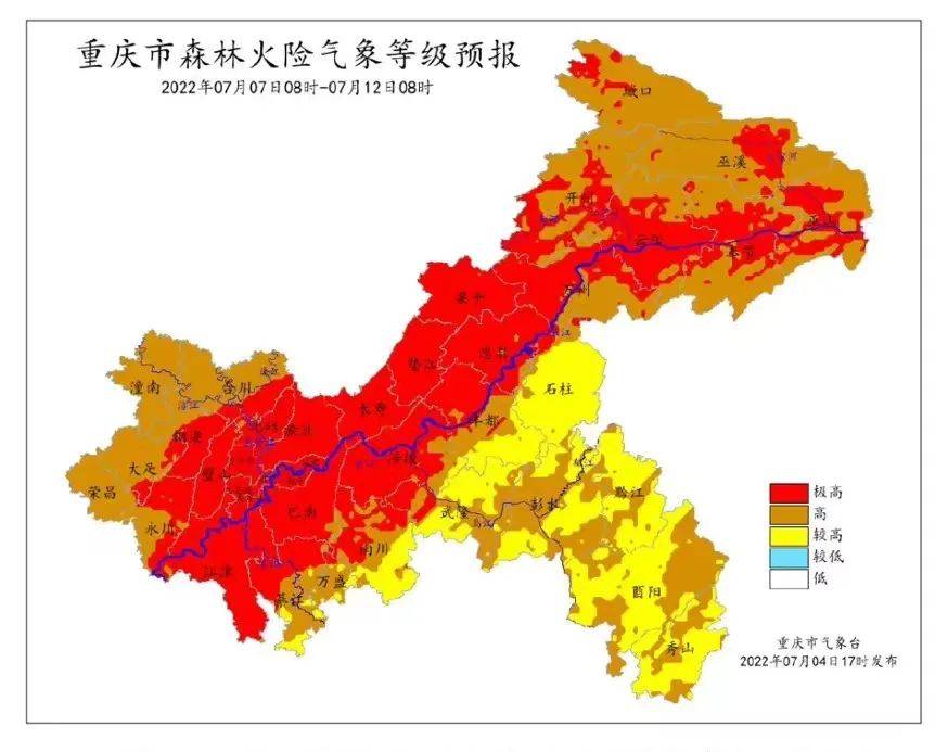 重慶發佈高溫橙色預警_氣溫_巴南區_市氣象臺