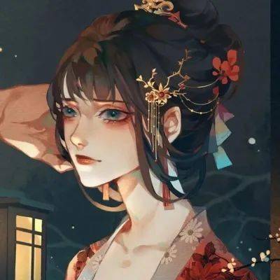 仙气古风女头 | 白茶清欢无别事 我在等风也等你_头像_柳今_苍水