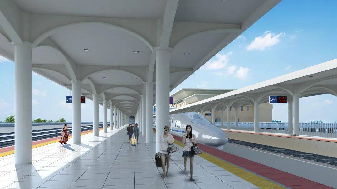 壮我国门!东兴市站雏形初具_建设集团_站房_铁路