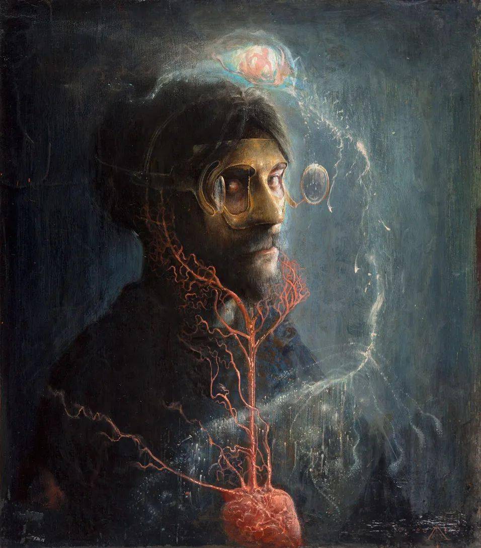 意大利画家阿戈斯蒂诺阿里亚贝内超诡异的现实主义油画作品欣赏