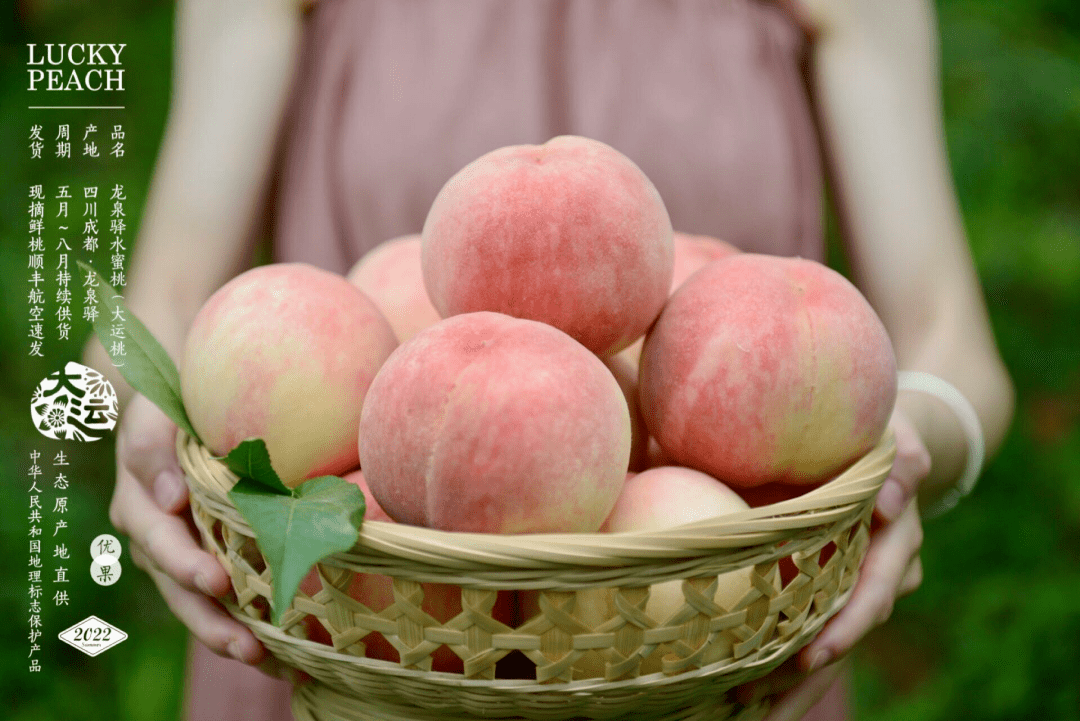 128元起 | 龙泉山晚湖景水蜜桃,可脆可软,夏日的甜心炸弹来啦_龙泉驿_