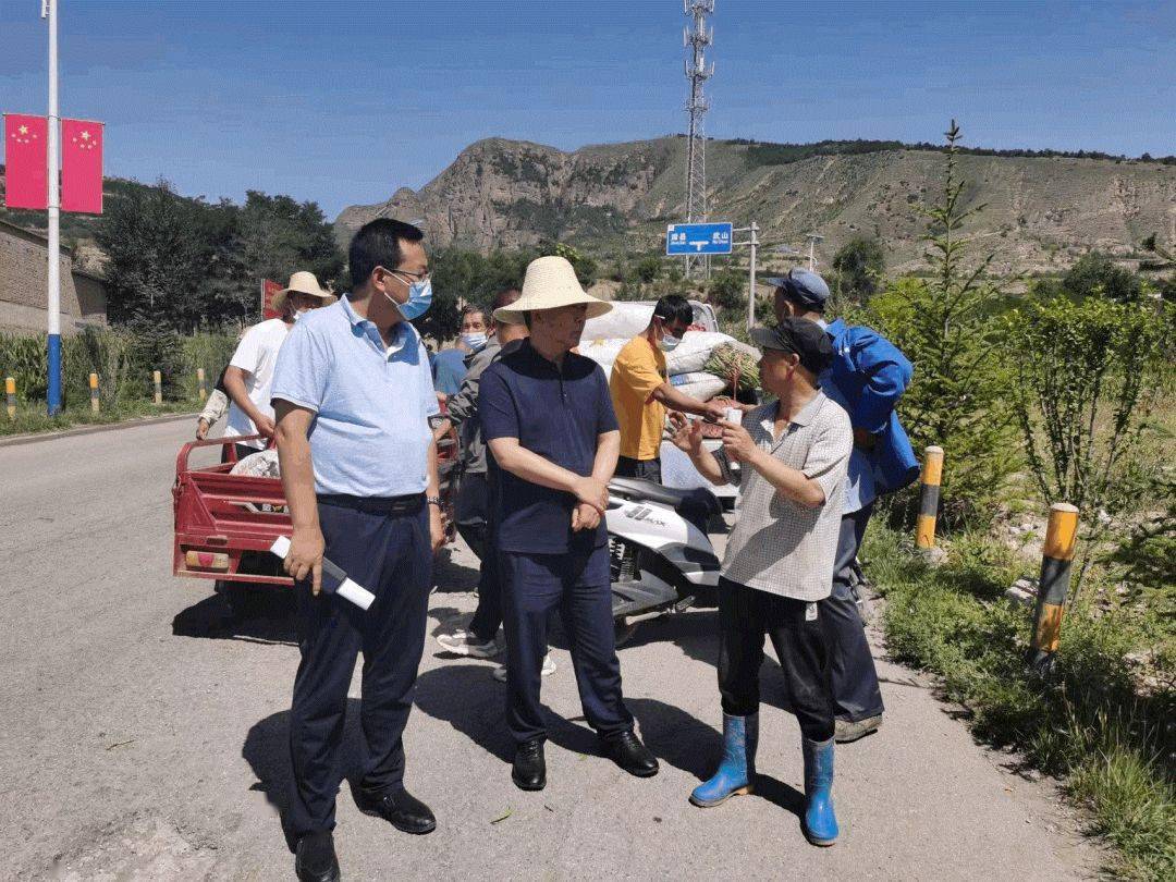 7月20日,县委书记王新强深入高楼镇大坪村,马力镇杨坪村等地,检查指导