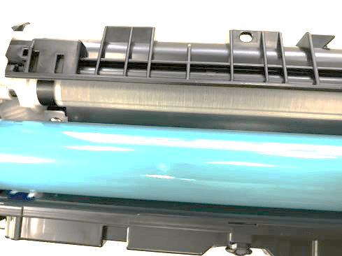 hp彩色硒鼓显影辊上有一层粉末正常吗