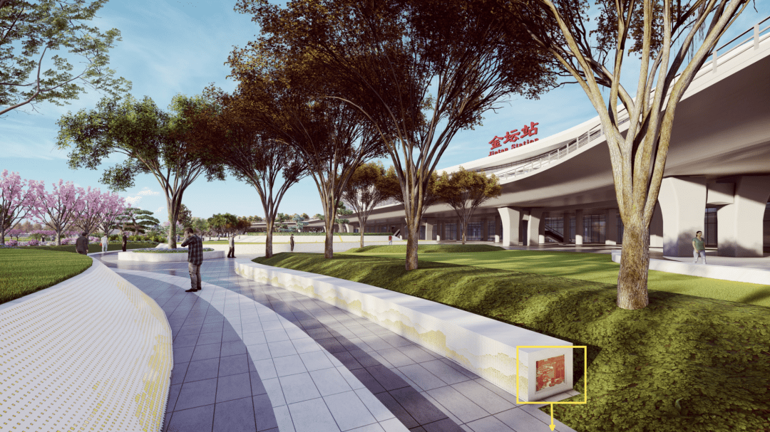 "金坛高铁枢纽站前广场"来了_特色_的设计_植物