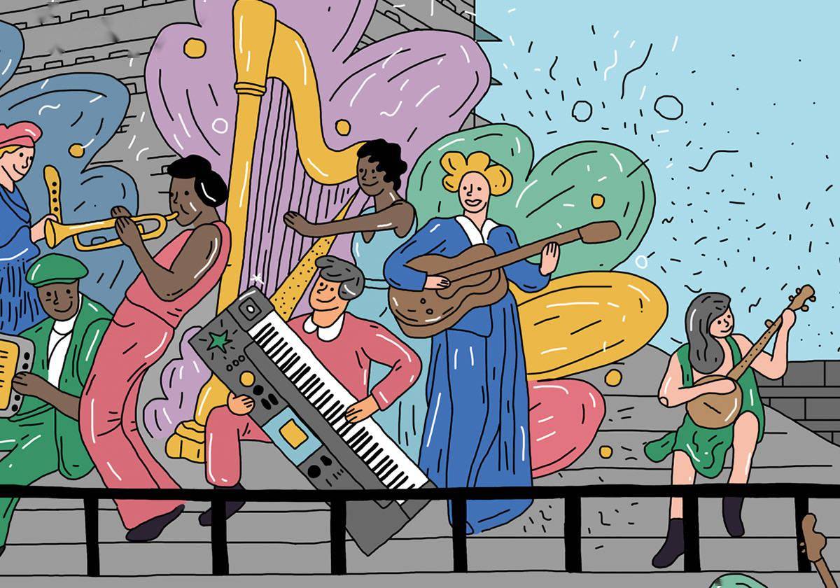 爵士乐音乐主题的插画创意 一组个性/细腻的插画视觉创意_朴琢_观点