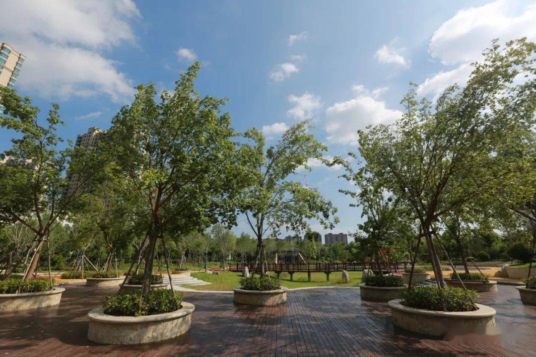 海绵公园位于市区安邑西路与河东东街交叉口东北角(具体位置在滨湖