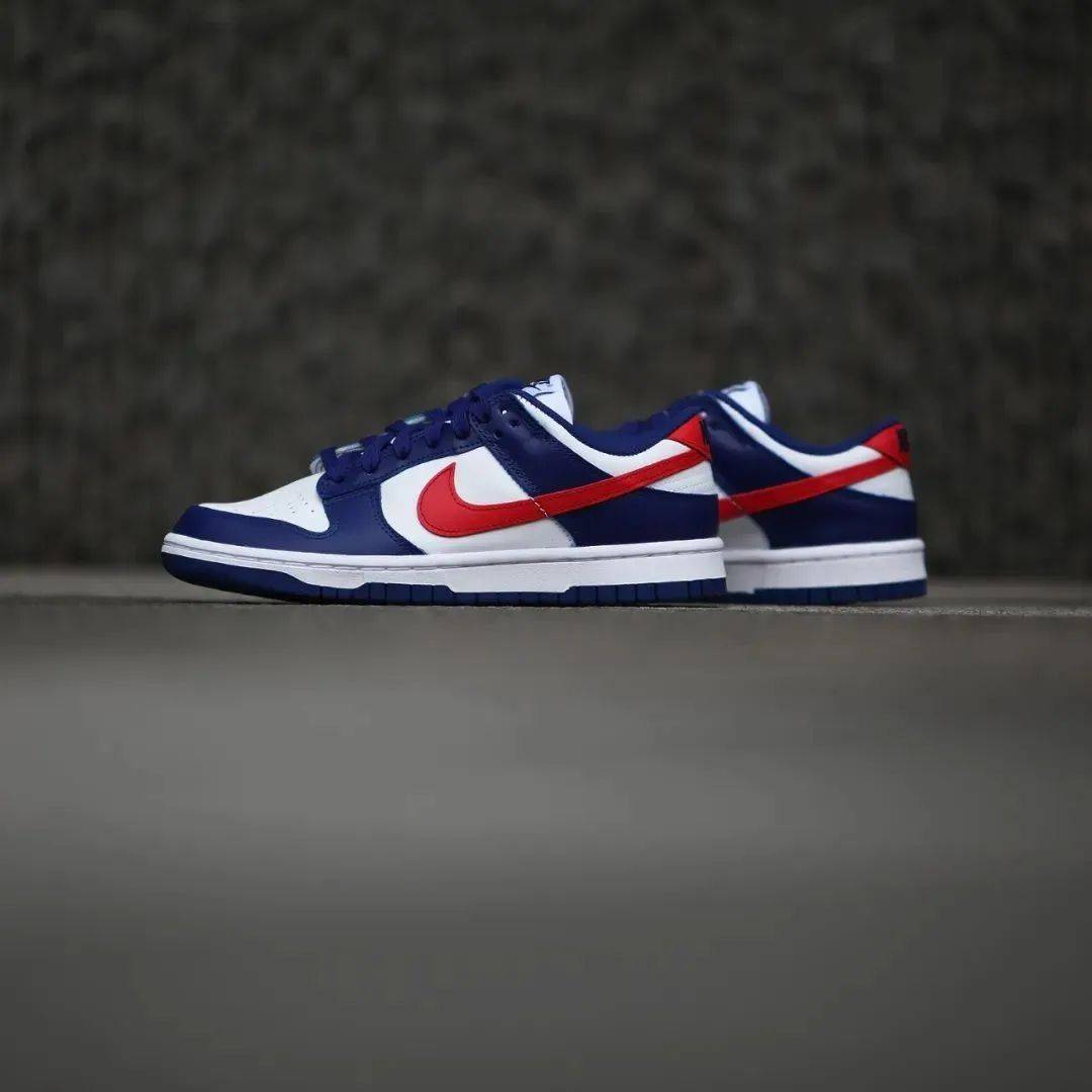 nike dunk low white red
