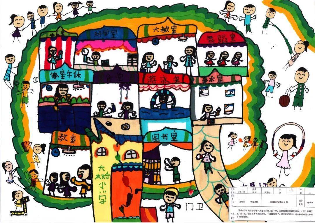 幼小衔接我们在行动我心目中的小学主题绘画展二等奖