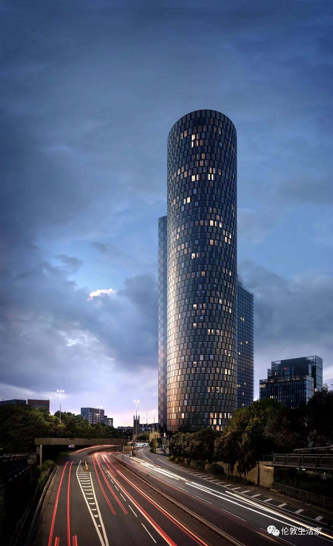 快上车畅享都市360度全景曼城首座圆形摩天公寓华丽揭幕