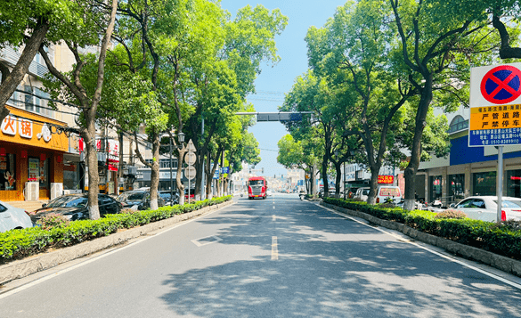 干净的城市街道图片