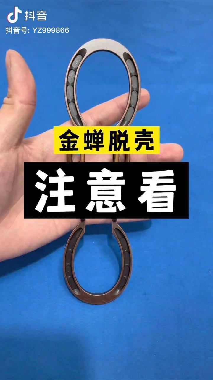 注意看这是金蝉脱壳非常烧脑烧脑益智玩具马蹄锁金蝉脱壳玩具逻辑思维