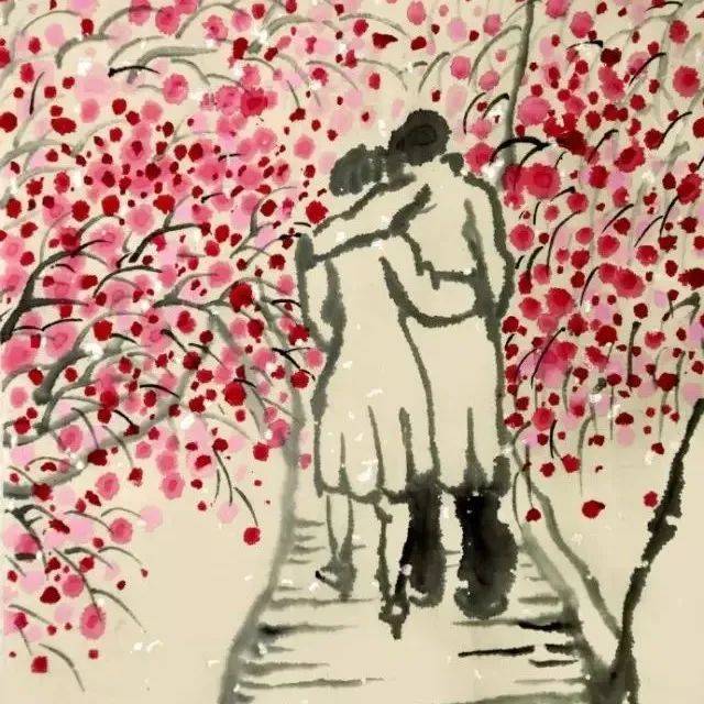 老树画画:七夕快乐_版权_刘树勇_wangxf