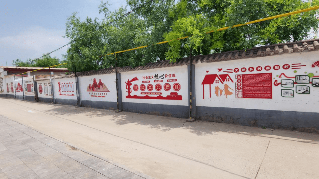 永乐街近景永乐街共筑中国梦文化墙永乐街喜迎二十大文化墙永乐街