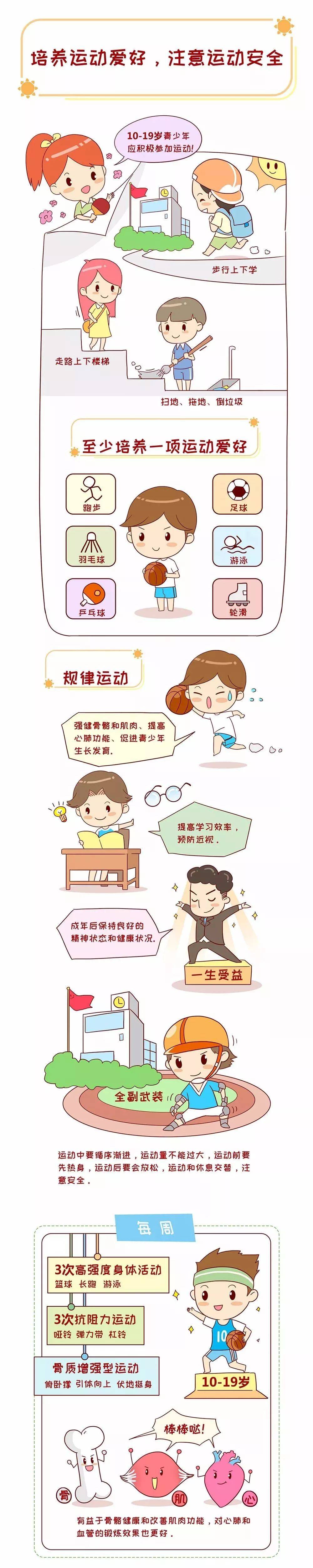 培养运动爱好注意运动安全
