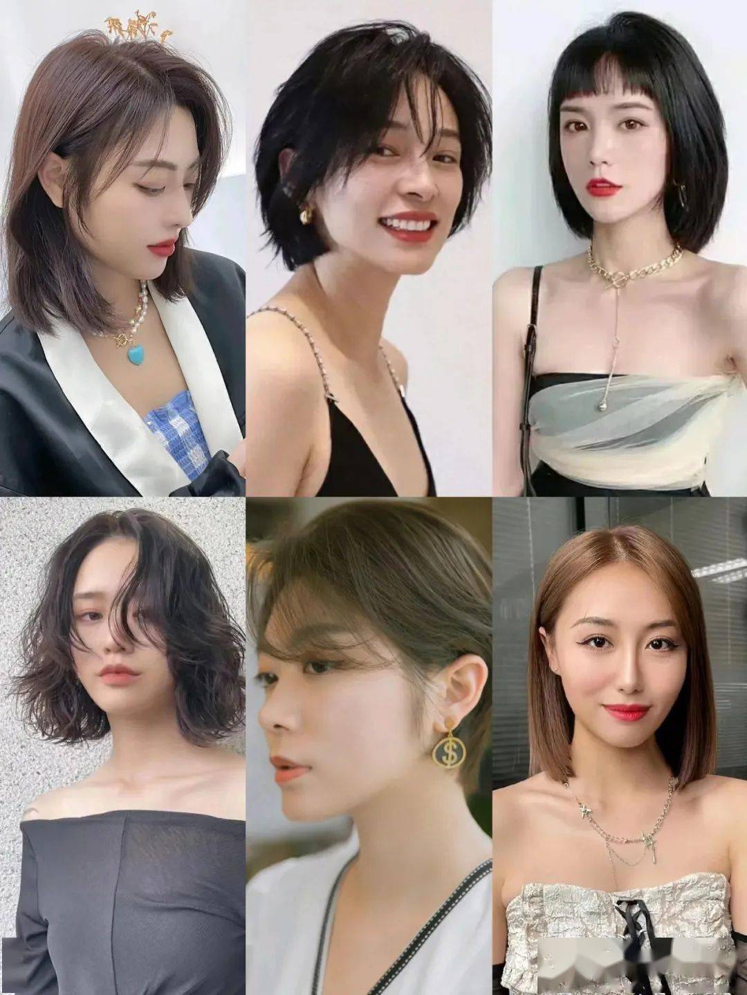 短发的立体感比较好中长短发对于大脸的女性更友好修饰脸型的作用