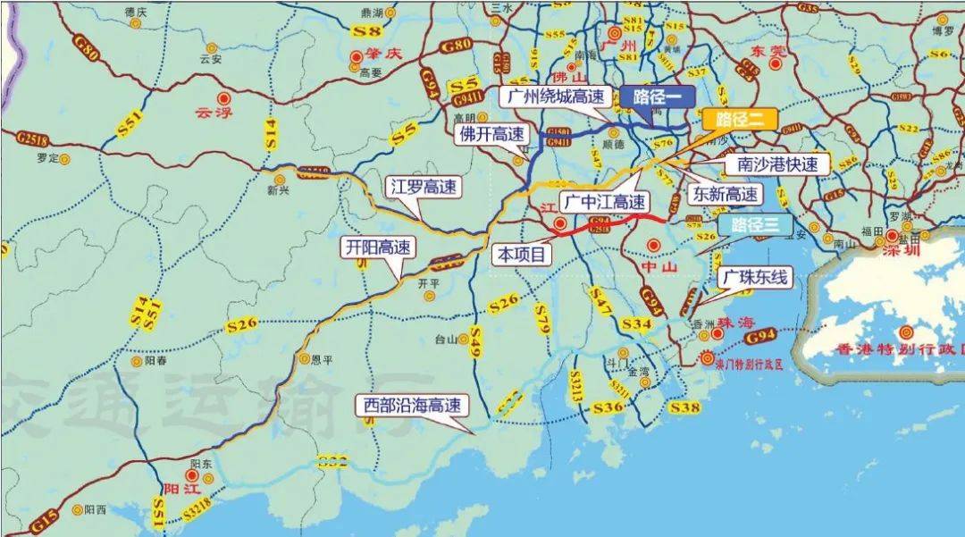 深岑高速龙溪互通路段东行方向