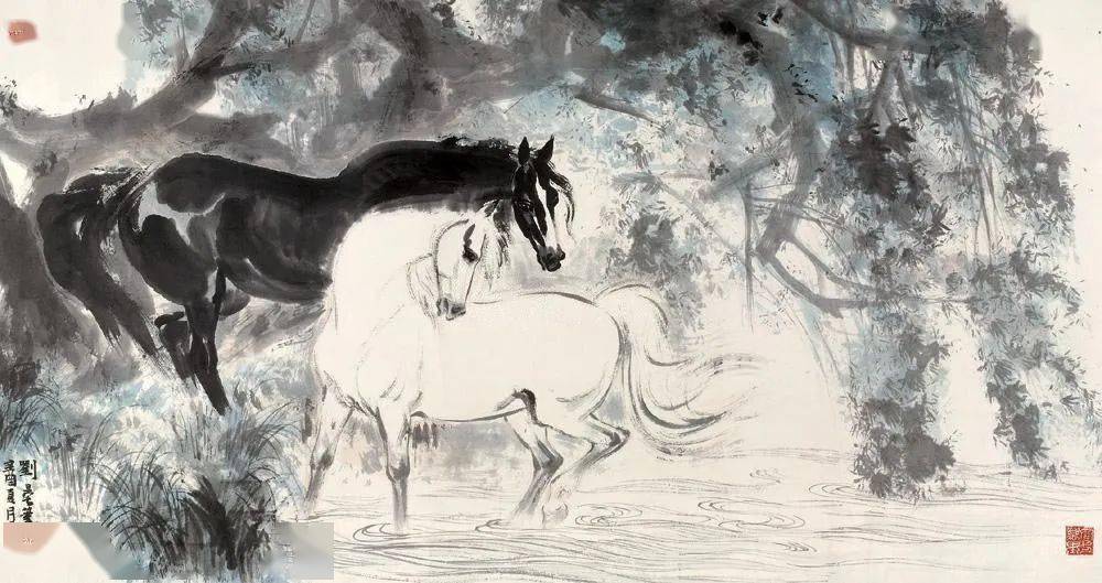 刘旦宅画马神形兼备韵味悠长