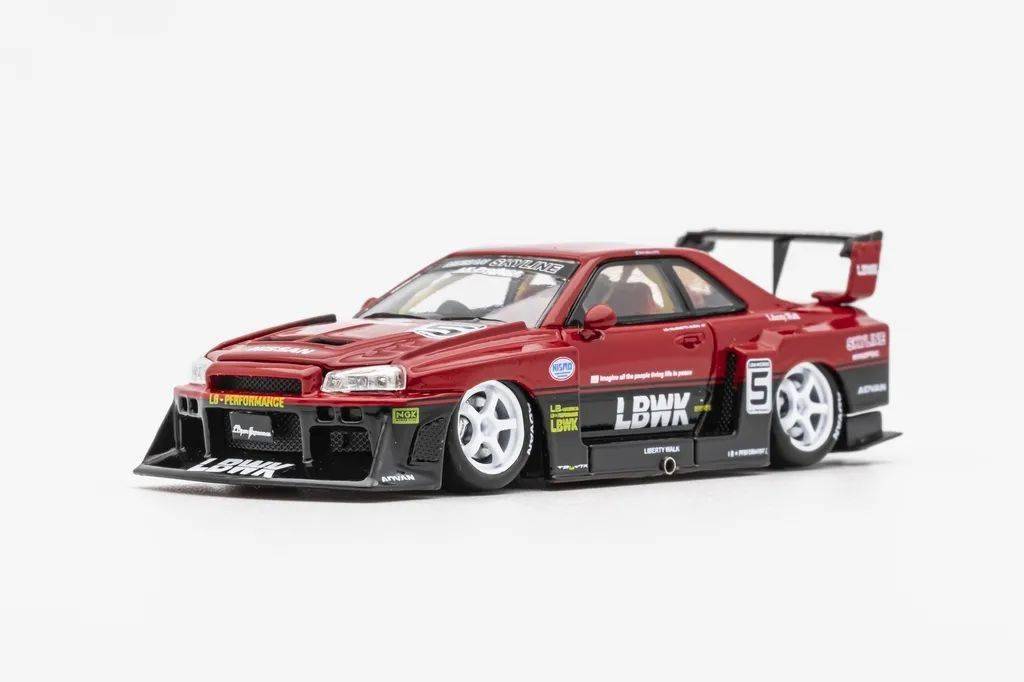 剪影宽体sw的合金lbworksgtr34模型试玩