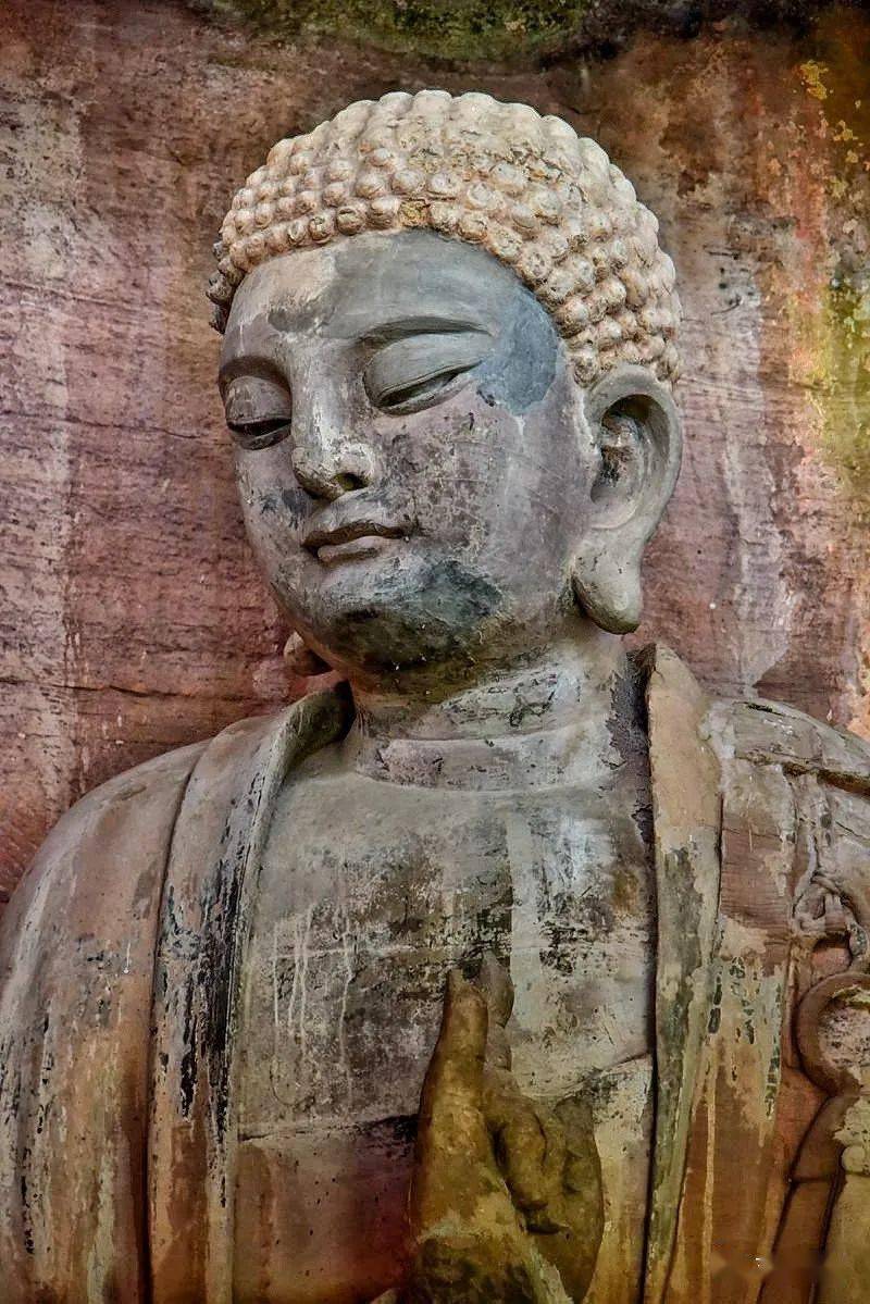 寻古迹的莲莲:宋代拈花一笑大佛 | 巴蜀石窟造像,释迦与弟子的对话