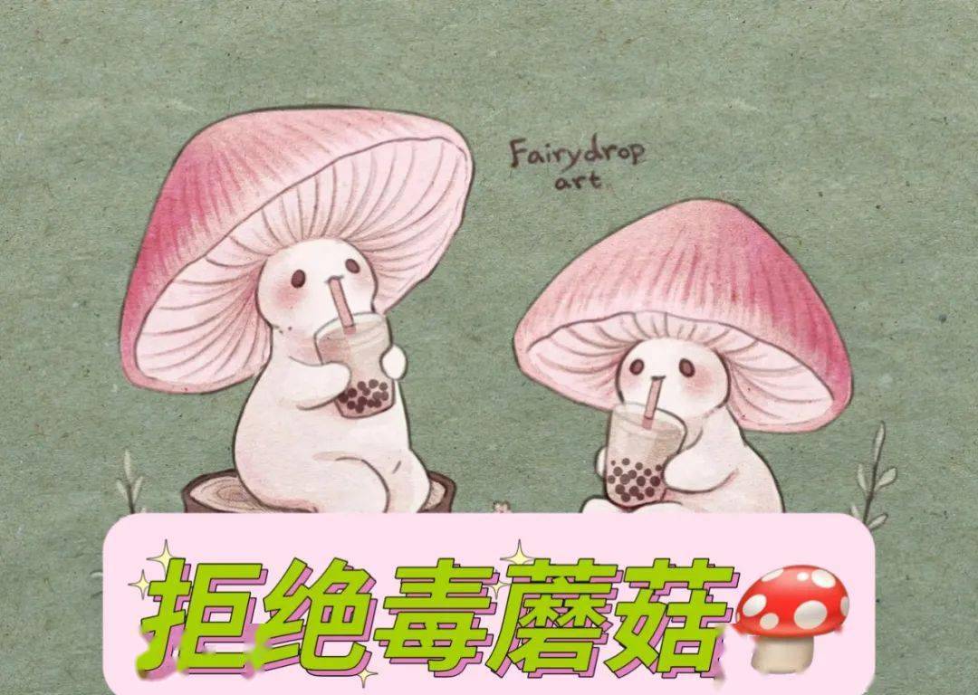 拒绝食用毒蘑菇手抄报图片