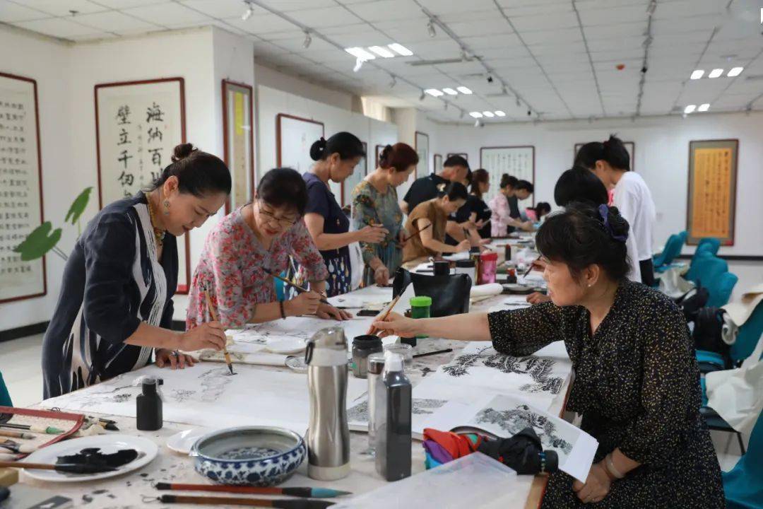 鄠邑区文化馆2022年暑期中国画(山水画) 公益培训班学习成果线上作品