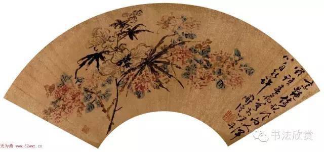 明清花鸟扇面作品欣赏_搜狐网
