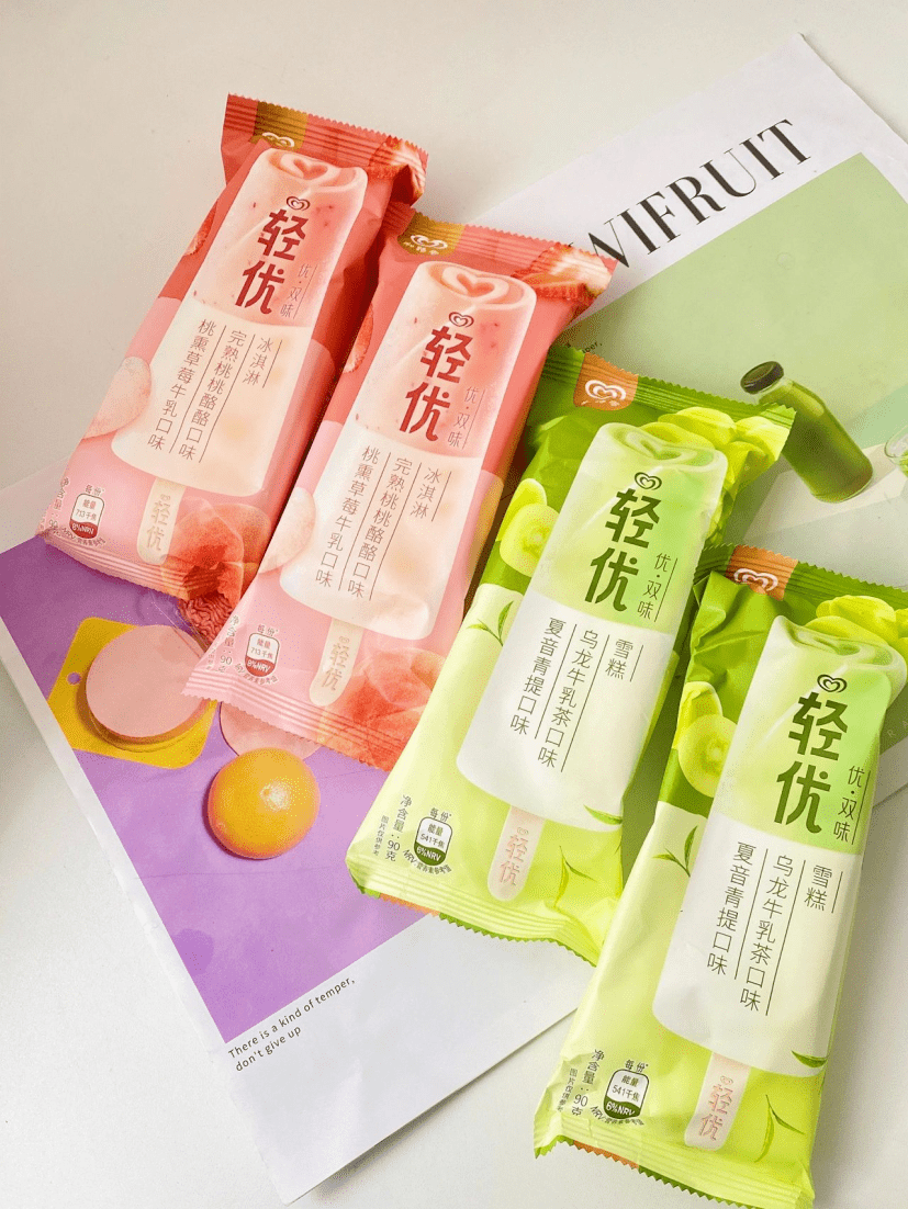 15,和路雪轻优青提乌龙雪糕*16支