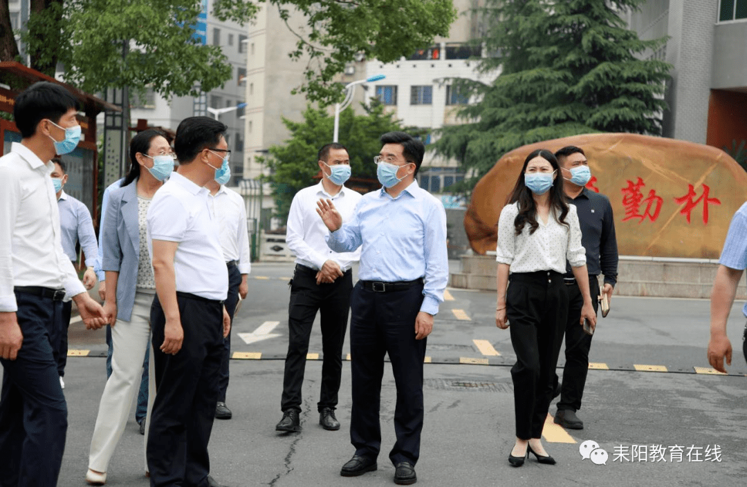 5月8日上午,中共衡阳市委副书记,耒阳市委书记赖馨正实地督导耒阳市