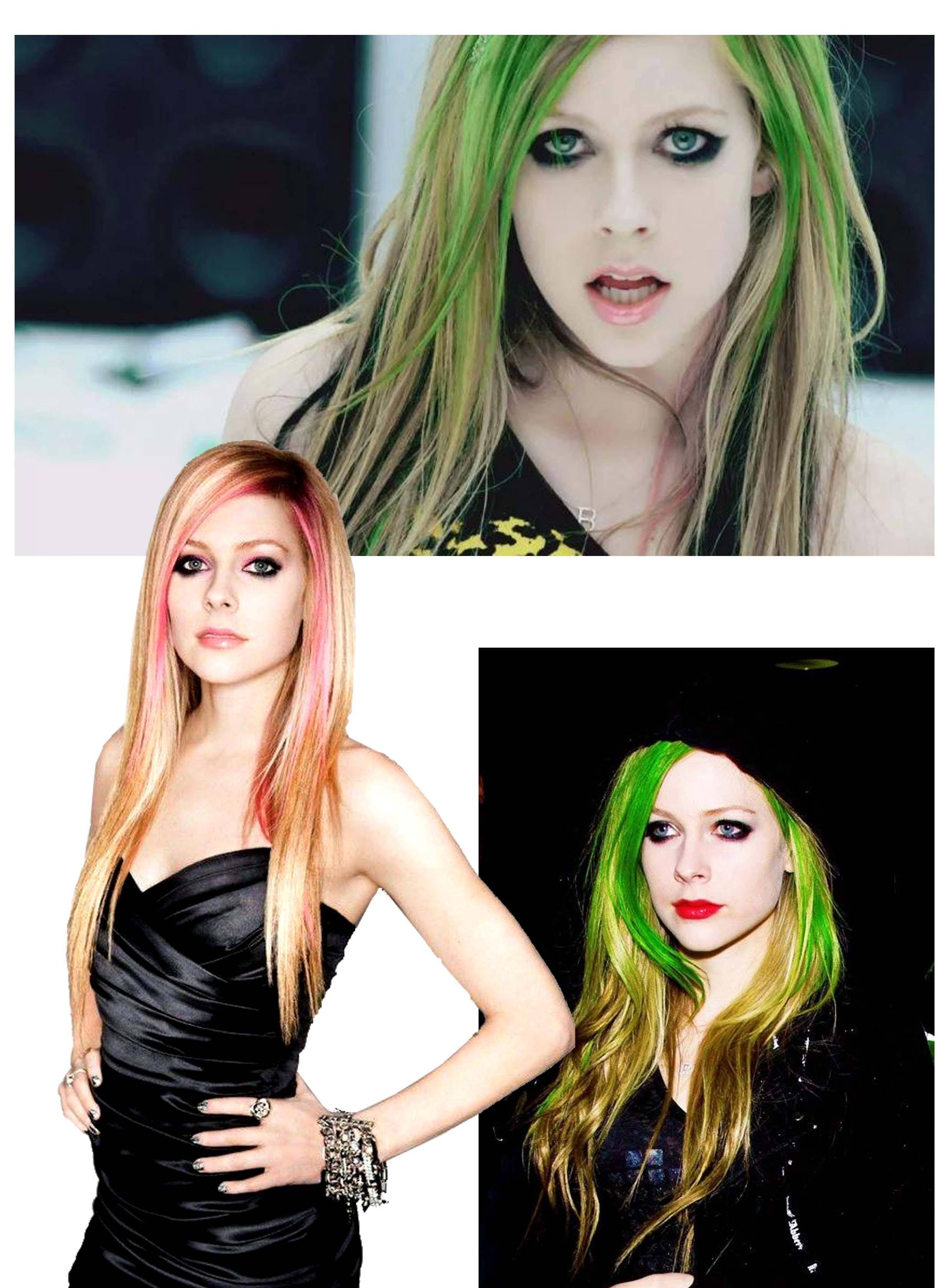 独特的艾薇儿,最令人印象深刻的就是她出道至今坚持了几十年的烟熏妆