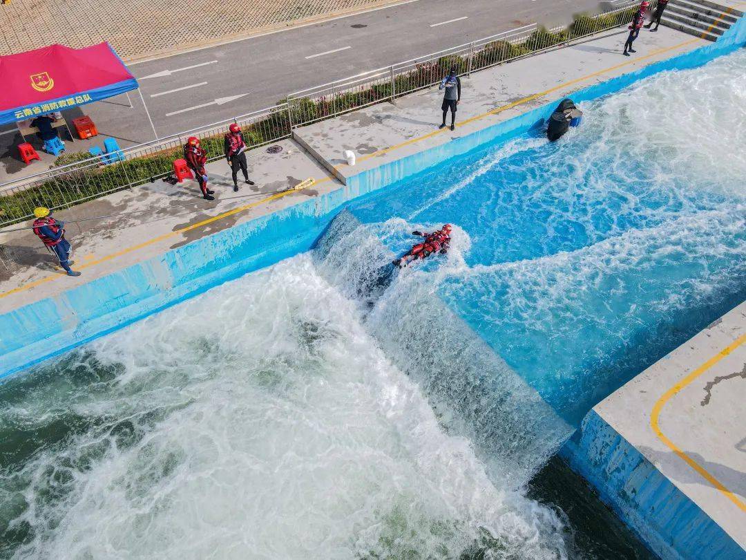 急流脱困横渡系统的架设此次考核,本着练为战的目的,聚焦实战中的难点