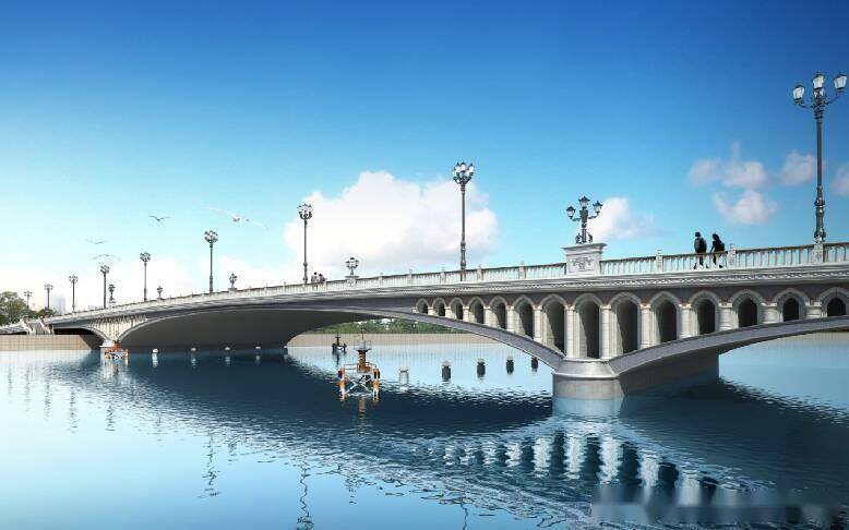 临朐南二环跨弥河大桥建设加快推进,预计今年10月份完工_工程_交通