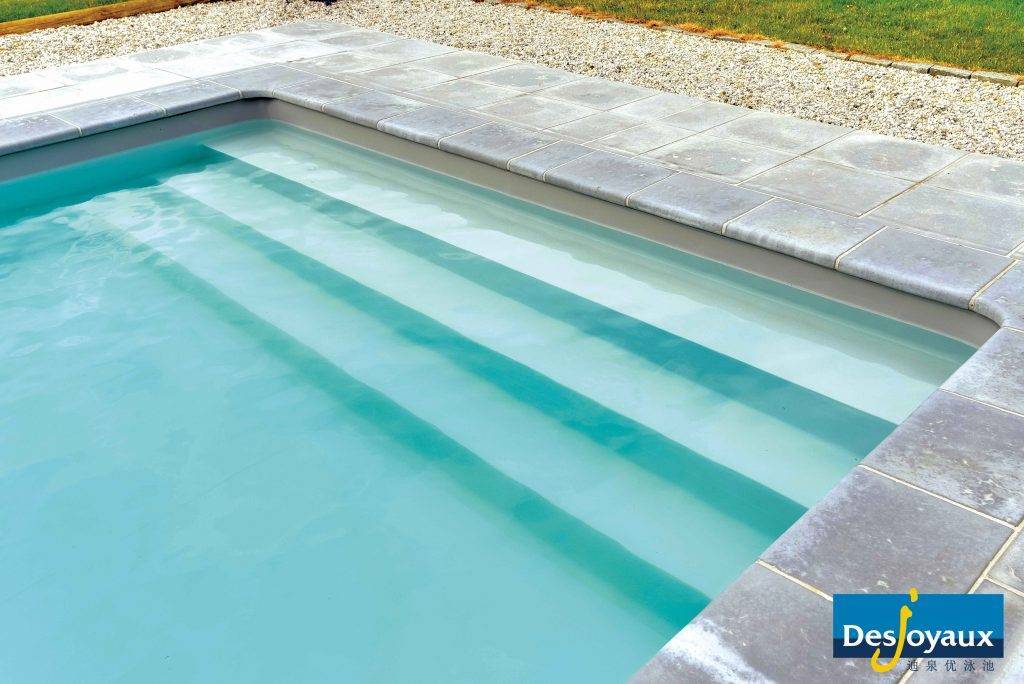 私家别墅泳池设计|desjoyaux迪泉优泳池下水台阶