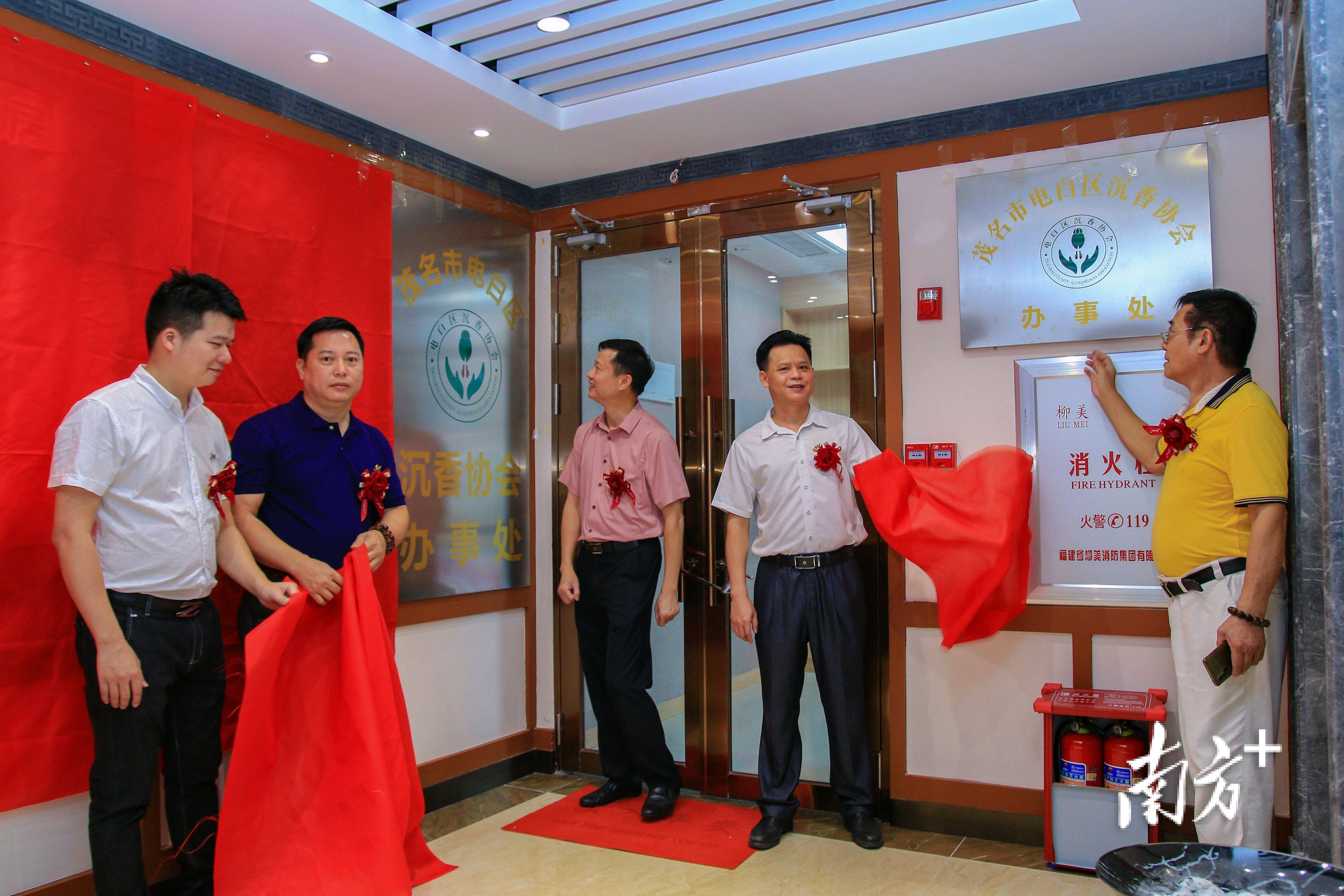 电白区沉香协会首个办事处正式揭牌,位于观珠镇商业路
