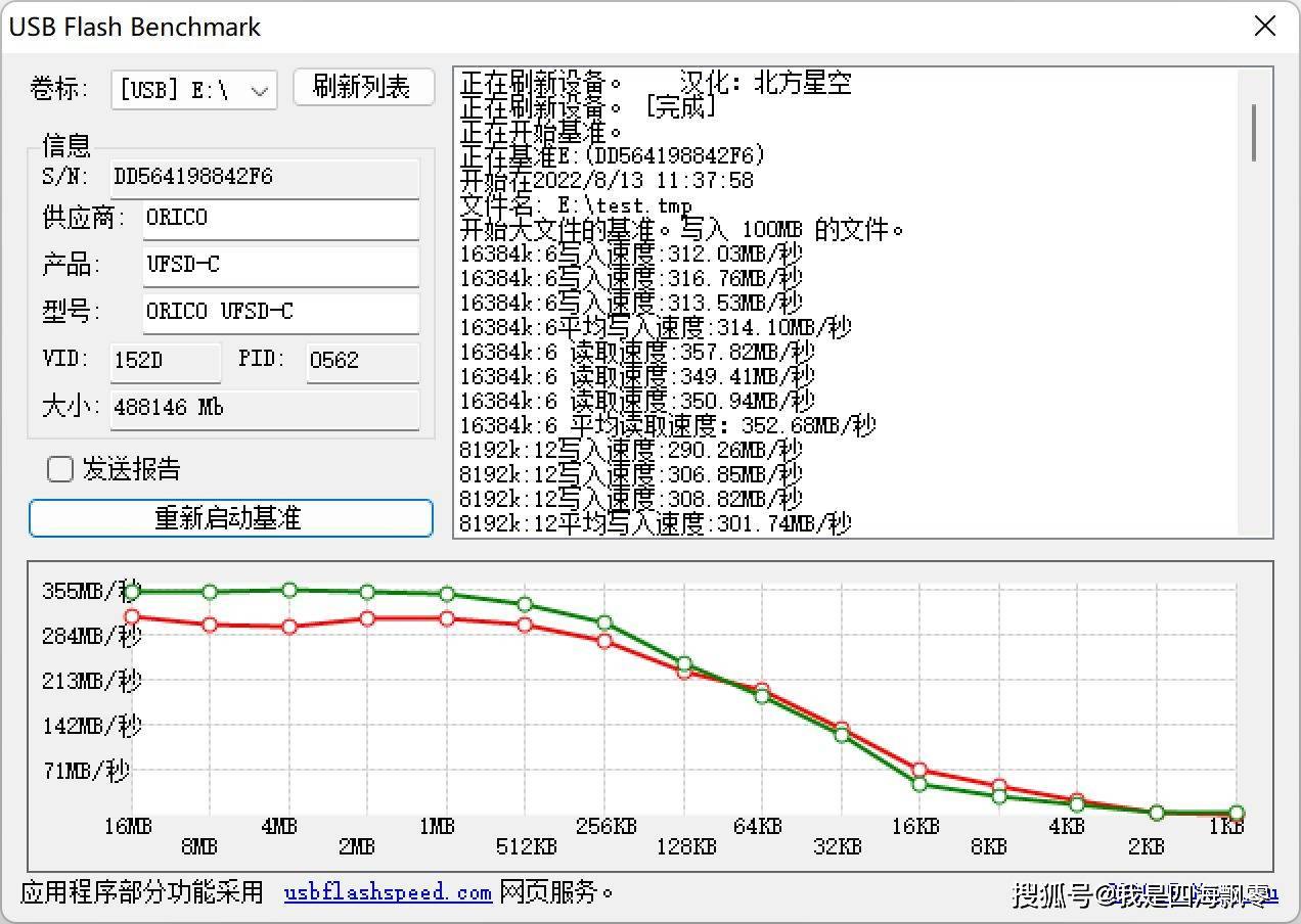 第一次体验UFSD（快闪U盘）：奥睿科UFSD-C 512GB测速体验_主控_读取_数据