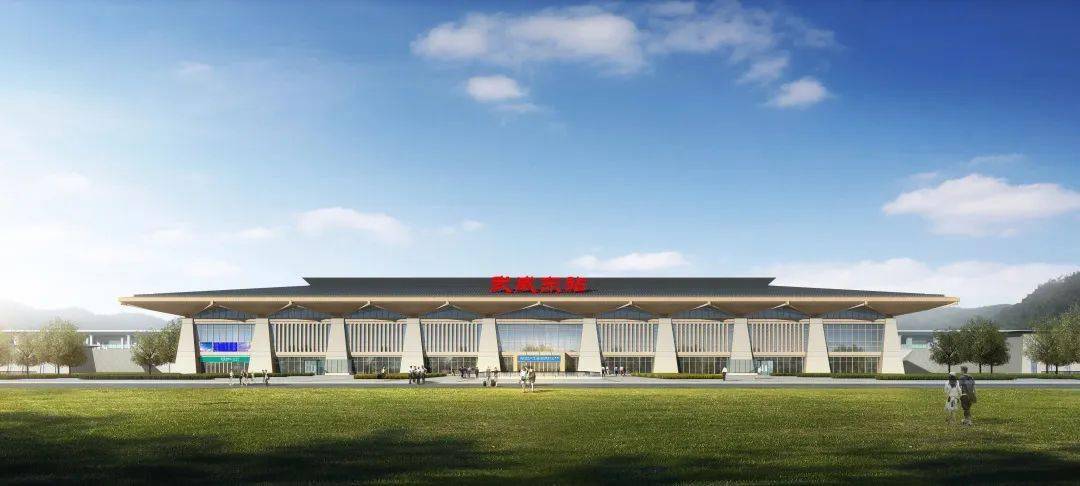 东站位于甘肃省武威市为线侧下式站房以"汉唐古韵,凉州新章"为设计