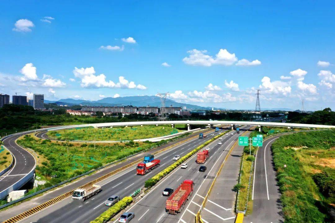 广惠高速荔湖互通立交项目通车!_增城_中心_高速公路