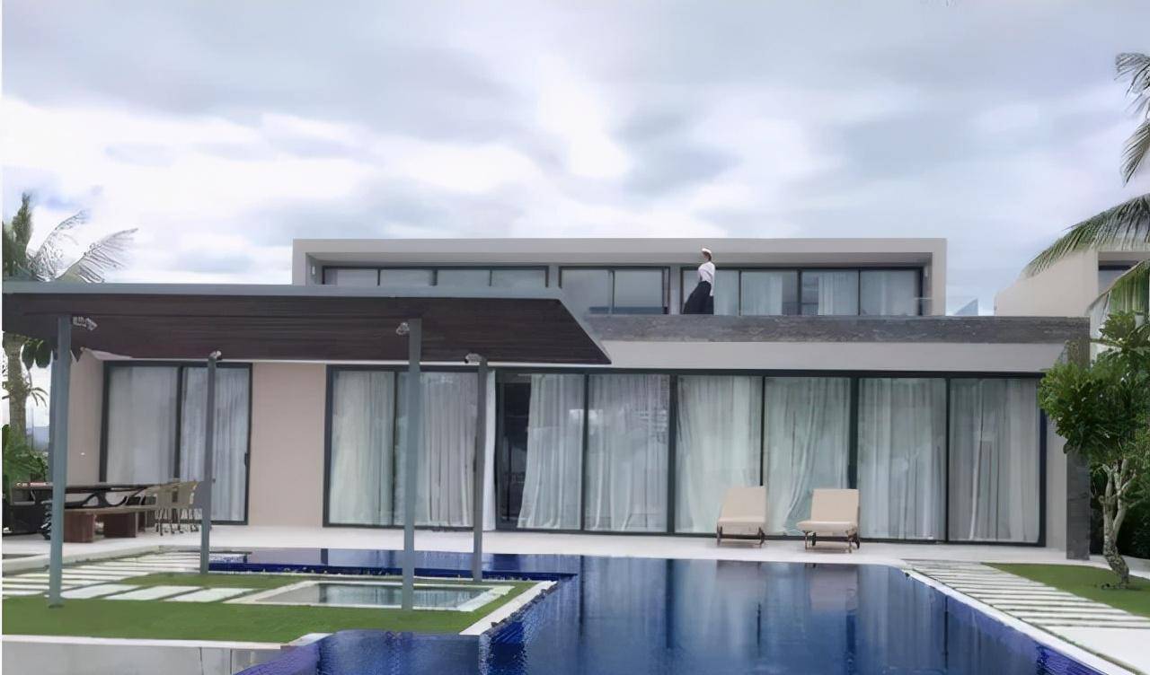 参观张韶涵住的豪宅,在私人小岛建的独栋别墅,回家就像度假_房子_游泳