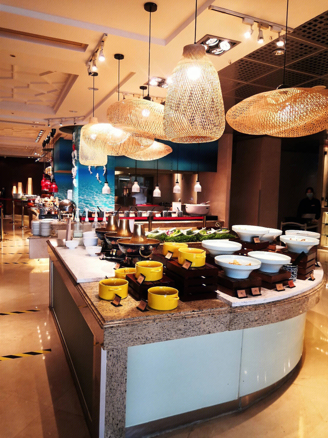 酒店自助餐台设计,不同款式的大理石自助餐,你喜欢哪款?