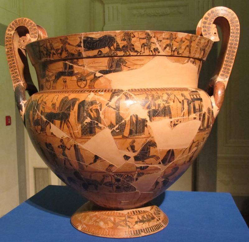 阿喀琉斯捕杀特洛伊罗斯_古希腊_特洛伊战争_陶器